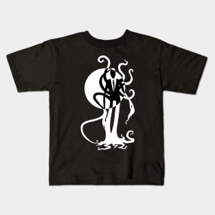 Thin Dude - Slenderman Cryptid Design - Light Design for Dark Shirts Kids T-Shirt